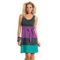 Vestido Médio Colorido em Malha de Algodão - 241990 G R$39,90